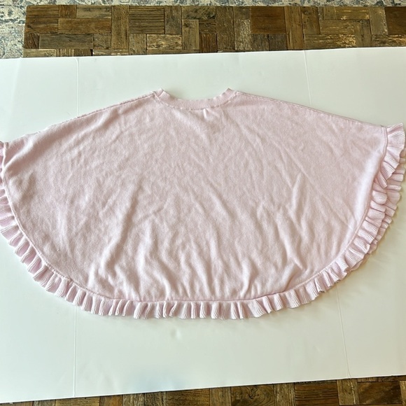 Lilly Pulitzer Girls Hani Poncho Frosted Pink Knit - Picture 10 of 10